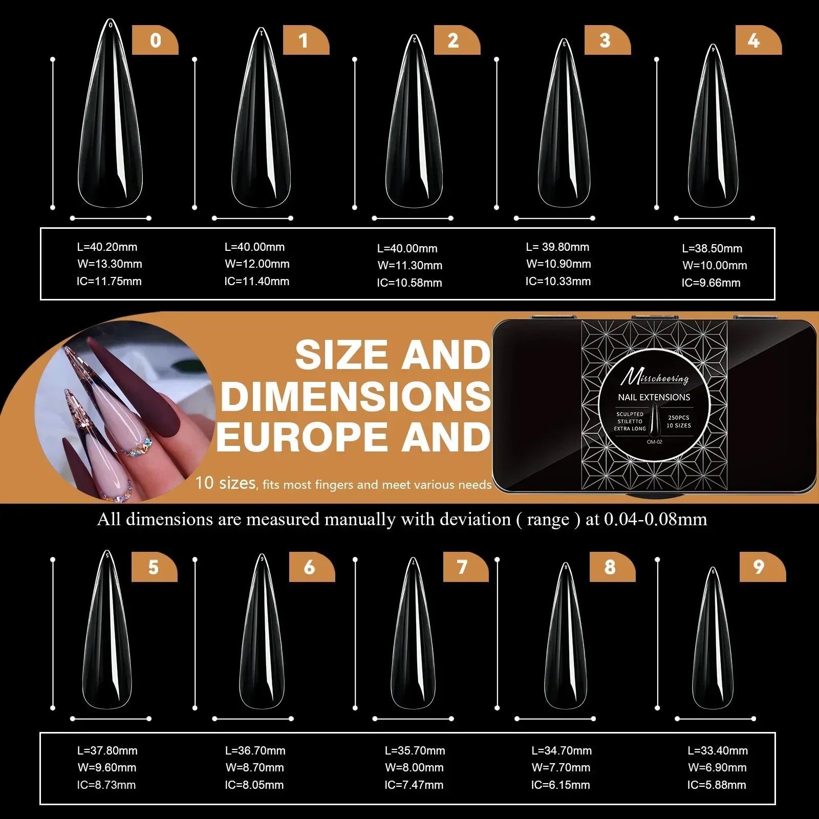 Soft Gel False Tips Box Natural Sculpted Ballet Coffin Almond Fake Nails Full Cover Premium Quality Press On Nails Nail Supplies